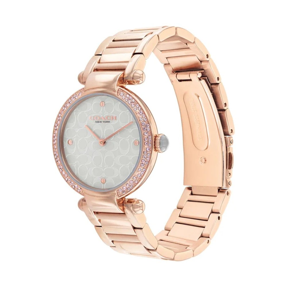 Coach CO14504184 COACH Cary Rose Gold Analog Women's Watch นาฬิกาข้อมือผู้หญิง สี Rose gold