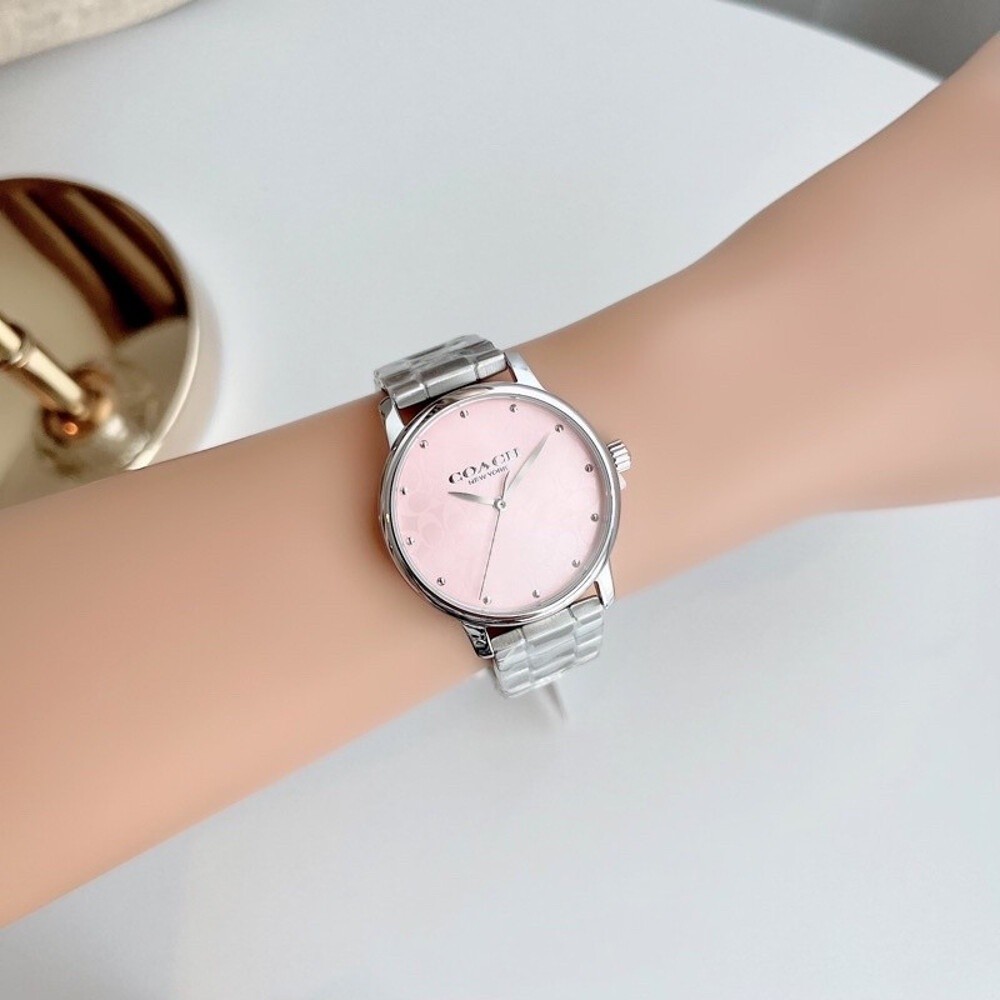 COACH GRAND GIFT SET รุ่น CO14000088 นาฬิกาข้อมือผู้หญิง สายสแตนเลส แถมฟรี สายหนัง หน้าปัด 36 มม.