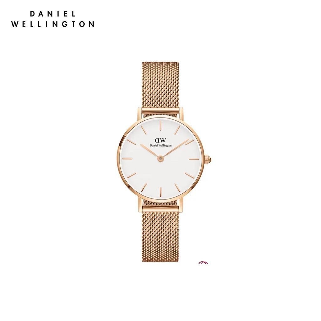 (ทักแชทรับโค้ด) Daniel Wellington นาฬิกาข้อมือ Petite Melrose RG White 28มม สีโรสโกลด์